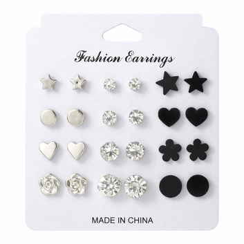 Premium Imported 12 Pair Earrings Collection