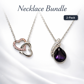 Double Heart Pendant Pack of 2