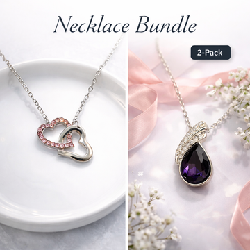 Double Heart Pendant Pack of 2