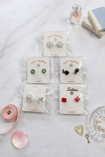 Everyday Cute Stud Earrings Set - 5 Pack