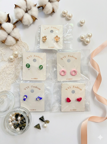 Everyday Cute Stud Earrings Set - 5 Pack