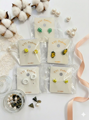 Everyday Cute Stud Earrings Set - 5 Pack