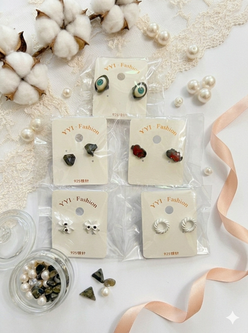 Everyday Cute Stud Earrings Set - 5 Pack