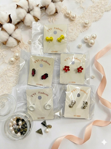 Everyday Cute Stud Earrings Set - 5 Pack