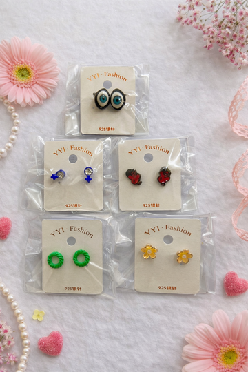 Everyday Cute Stud Earrings Set - 5 Pack