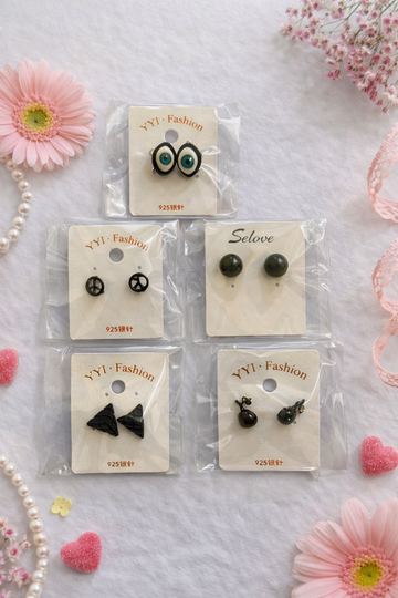Everyday Cute Stud Earrings Set - 5 Pack