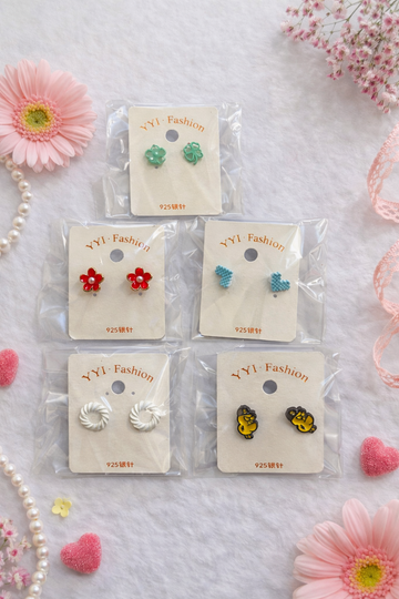 Everyday Cute Stud Earrings Set - 5 Pack