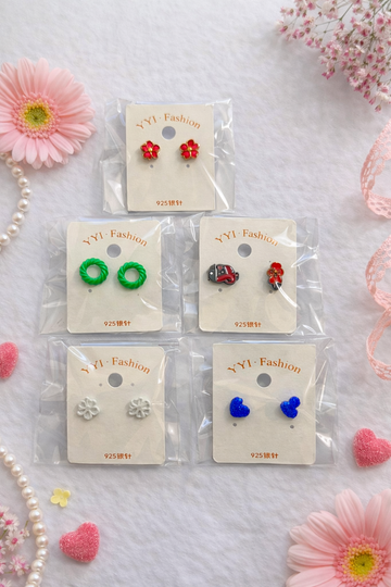 Everyday Cute Stud Earrings Set - 5 Pack