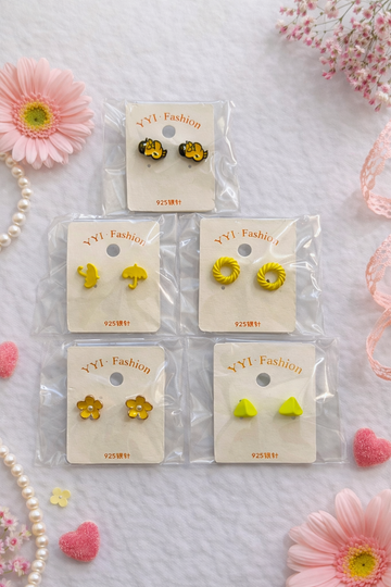Everyday Cute Stud Earrings Set - 5 Pack