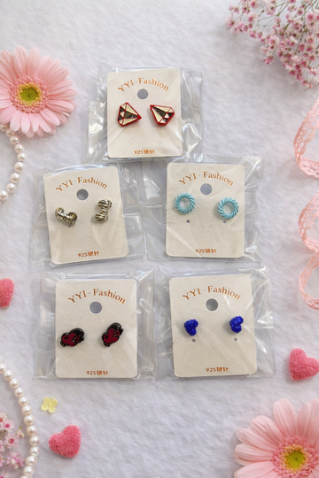 Everyday Cute Stud Earrings Set - 5 Pack