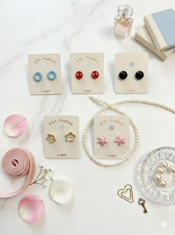 Everyday Cute Stud Earrings Set - 5 Pack