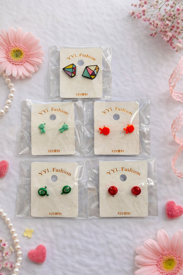 Everyday Cute Stud Earrings Set - 5 Pack