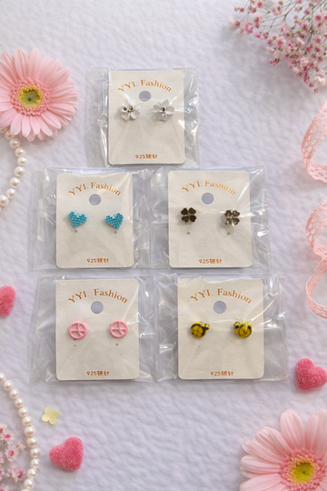 Everyday Cute Stud Earrings Set - 5 Pack