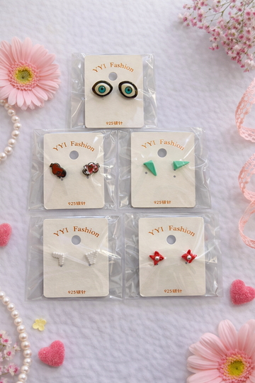 Everyday Cute Stud Earrings Set - 5 Pack