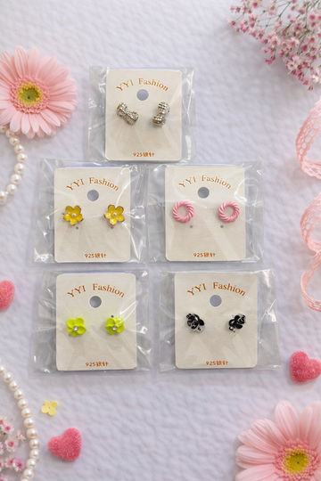 Everyday Cute Stud Earrings Set - 5 Pack