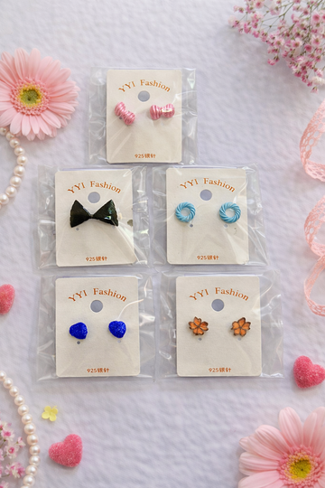 Everyday Cute Stud Earrings Set - 5 Pack
