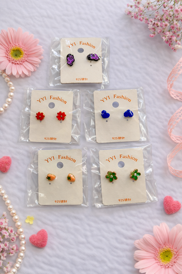 Everyday Cute Stud Earrings Set - 5 Pack