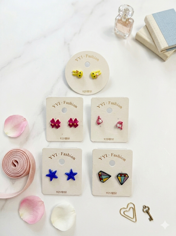 Everyday Cute Stud Earrings Set - 5 Pack