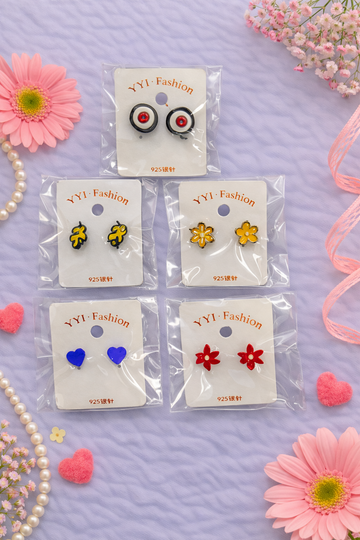 Everyday Cute Stud Earrings Set - 5 Pack
