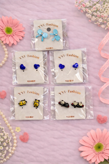 Everyday Cute Stud Earrings Set - 5 Pack