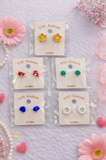 Everyday Cute Stud Earrings Set - 5 Pack