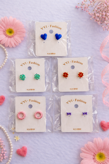 Everyday Cute Stud Earrings Set - 5 Pack