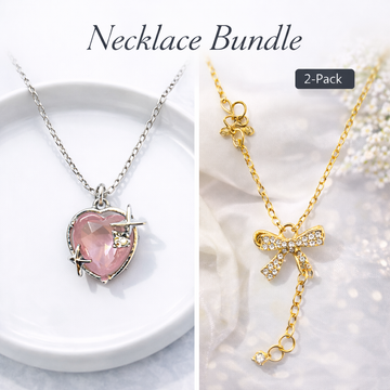 Heart Sparkle Pendant Set