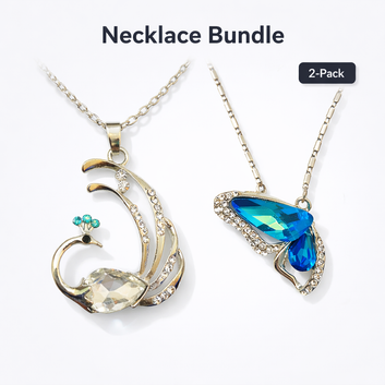 Swan Butterfly Pendant Set